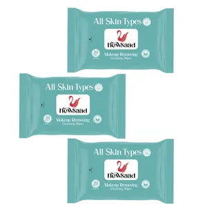 دستمال مرطوب نیوساد مدل Makeup-R3 سه بسته 28 عددی