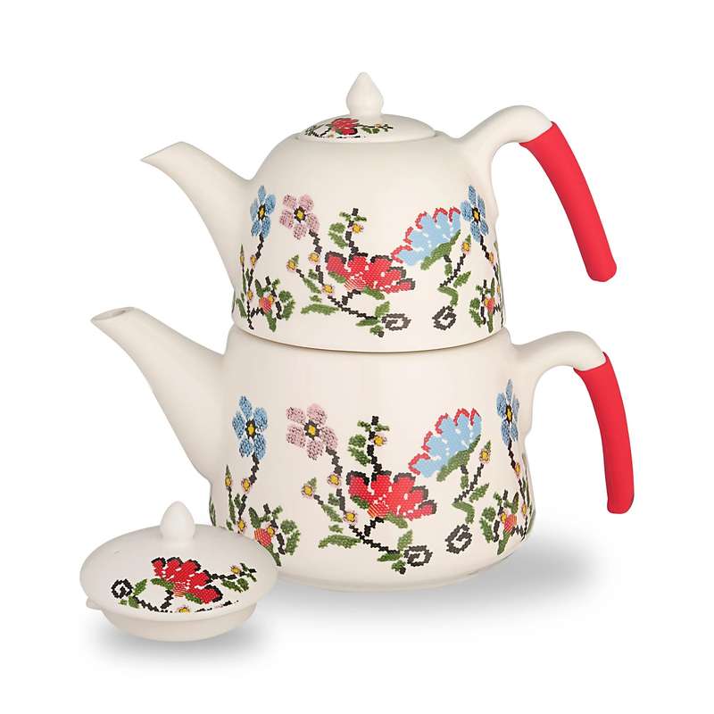 ست کتری و قوری ریور مدل فرشته گنجایش کتری 2.5 لیتر و گنجایش قوری 0.8 لیتر