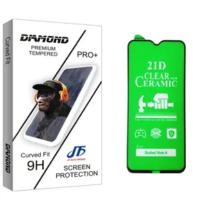 JF Diamond glass Ceramics Screen Protector For Xiaomi شیائومی Note 8
