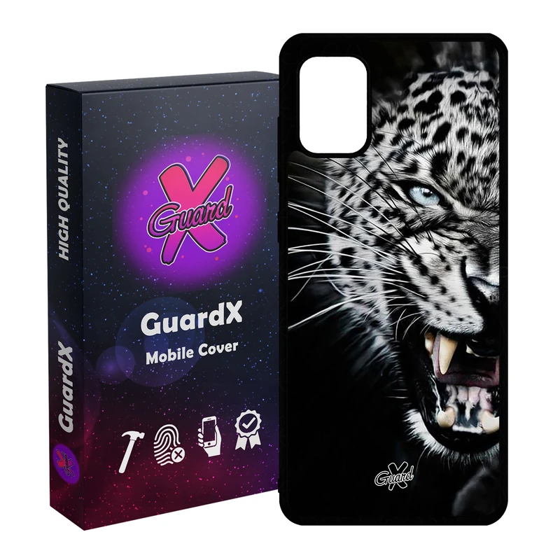 کاور گارد ایکس طرح پلنگ مدل Glass10244 مناسب برای گوشی موبایل سامسونگ Galaxy A31