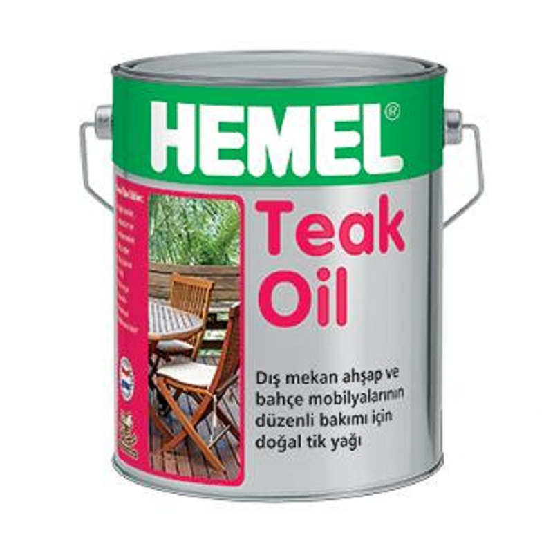 روغن چوب بی رنگ آبگریز کننده و محافظ همل مدل TC1 OIL حجم 750 میلی لیتر