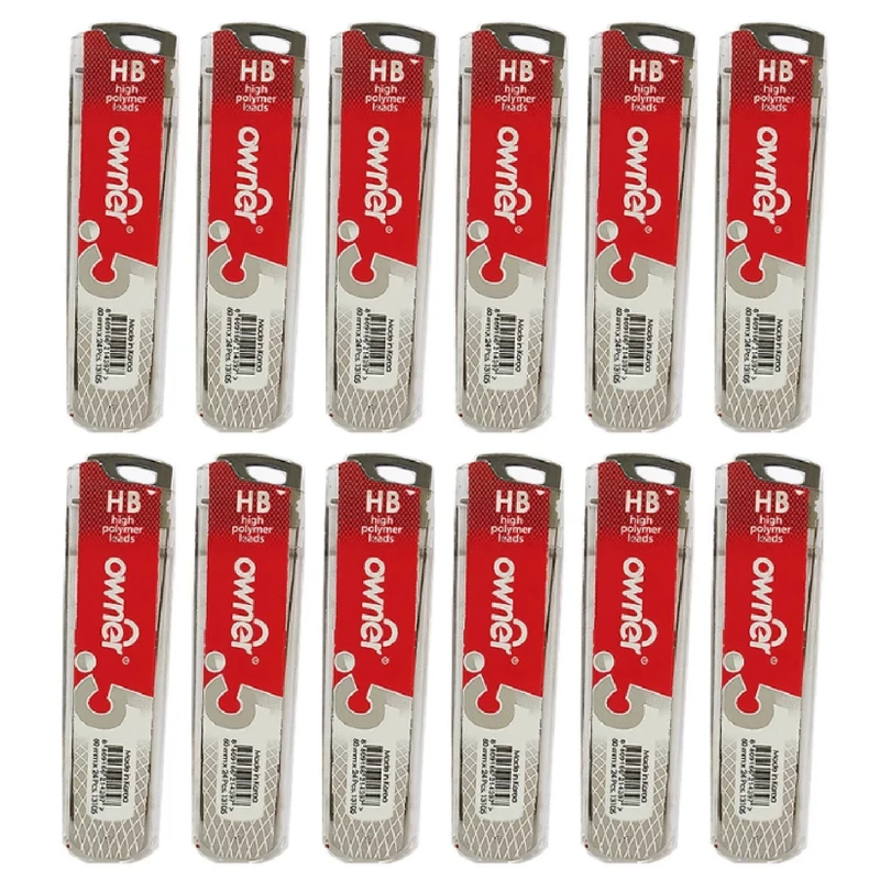 نوک مداد نوکی 0.5 میلی متری اونر مدل High Polymer بسته 12 عددی