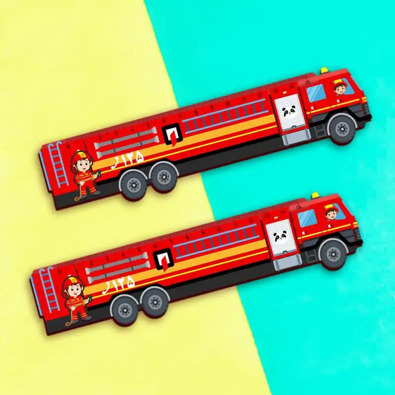 خط کش 16 سانتیمتری مدل ماشین آتش نشانی