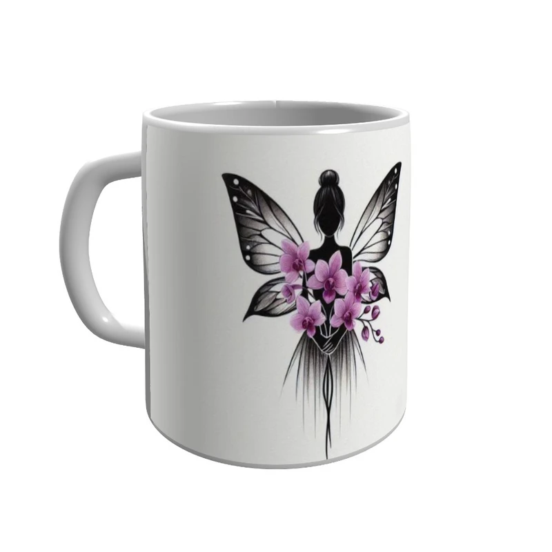 ماگ مدل زن و پروانه