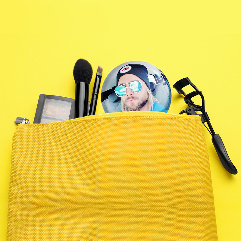 آینه جیبی خندالو مدل امیر مقاره ماکان بند  کد 2548