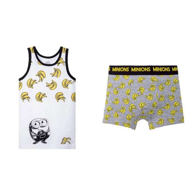 ست شورت و زیرپوش پسرانه دیزنی مدل MINIONS CODE 1