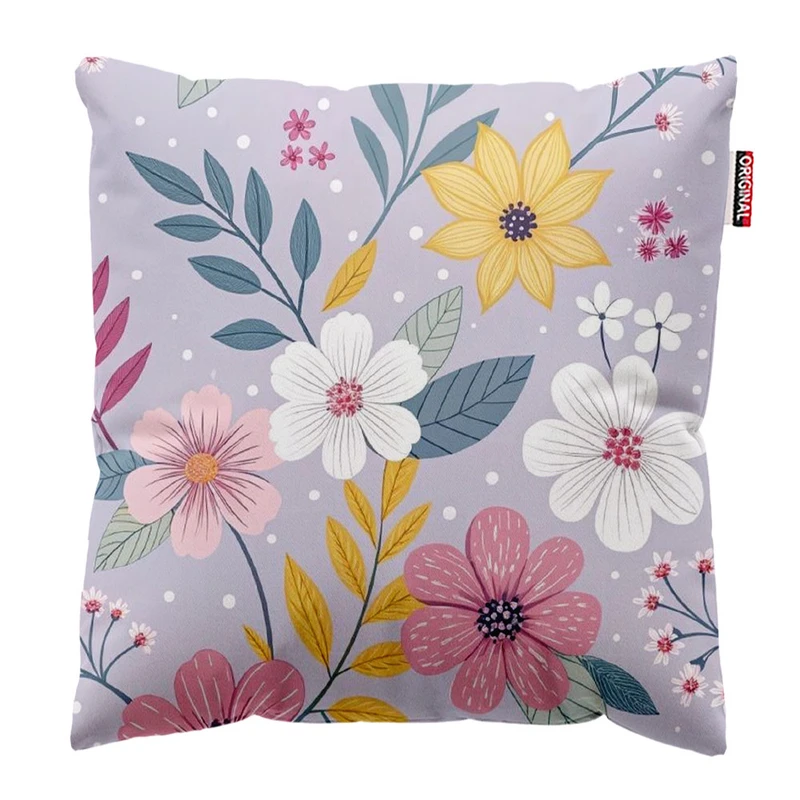 کوسن پاد آفرین طرح گل کد 2401 سایز 40*40 سانتی متر