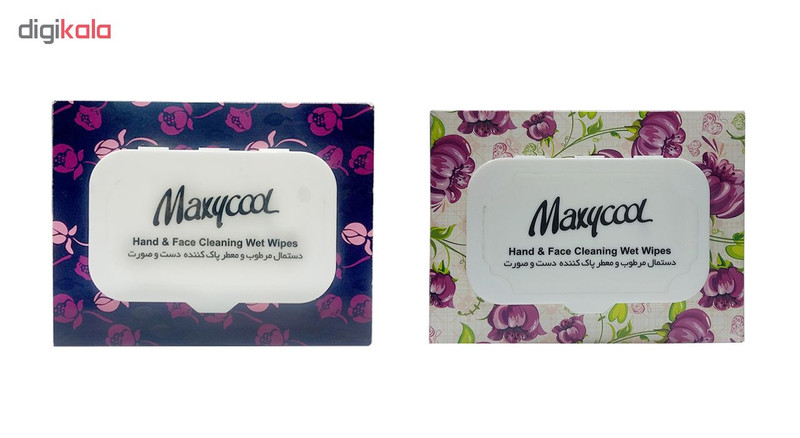 دستمال مرطوب ماکسی کول مدل Face بسته دو عددی