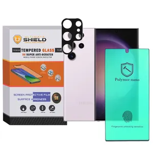 Ultimate Shield 3D-NP camera lens protector for Samsung Galaxy S23 Ultra with screen protector