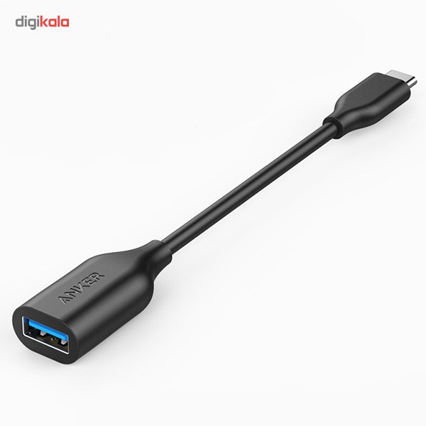 کابل تبدیل USB 3.1 به USB-C انکر مدل A8165 PowerLine به طول 0.08 متر