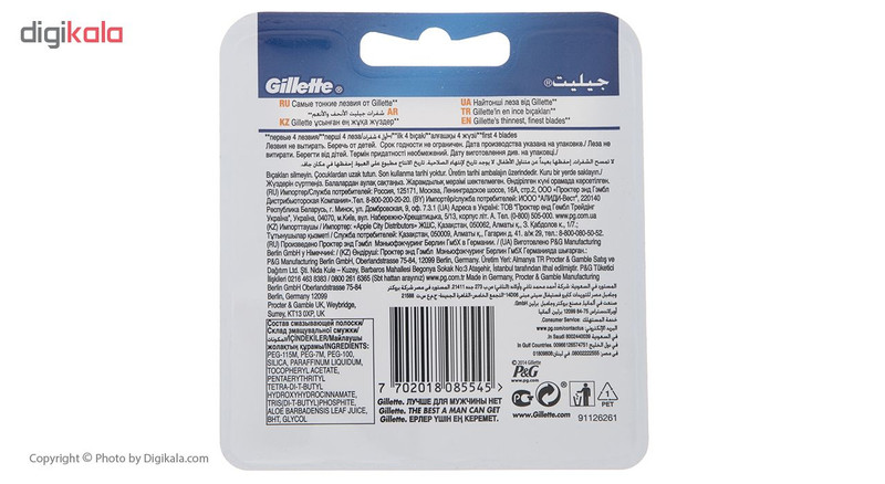 تیغ یدک ژیلت مدل Fusion Proglide بسته 8 عددی