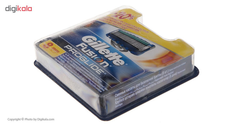 تیغ یدک ژیلت مدل Fusion Proglide بسته 8 عددی