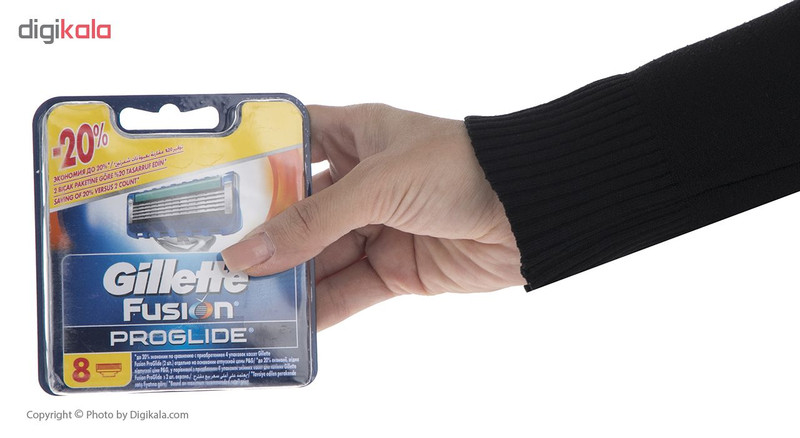 تیغ یدک ژیلت مدل Fusion Proglide بسته 8 عددی