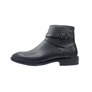 نیم بوت مردانه مدل چرم طبیعی کد bt.011