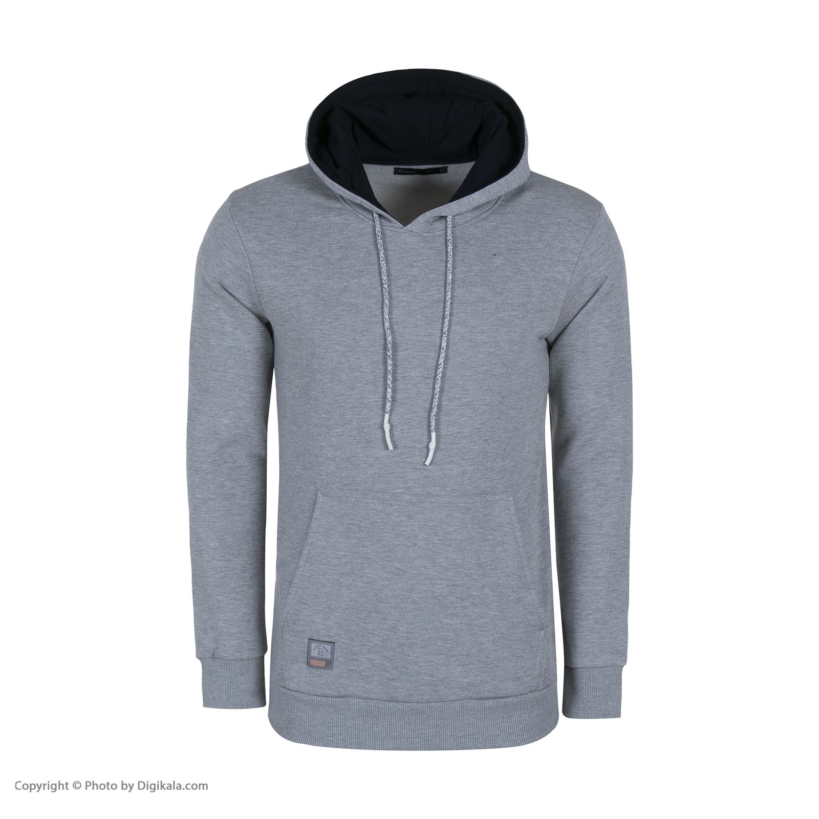 هودی مردانه باینت کد 606-14 رنگ طوسی -  - 2