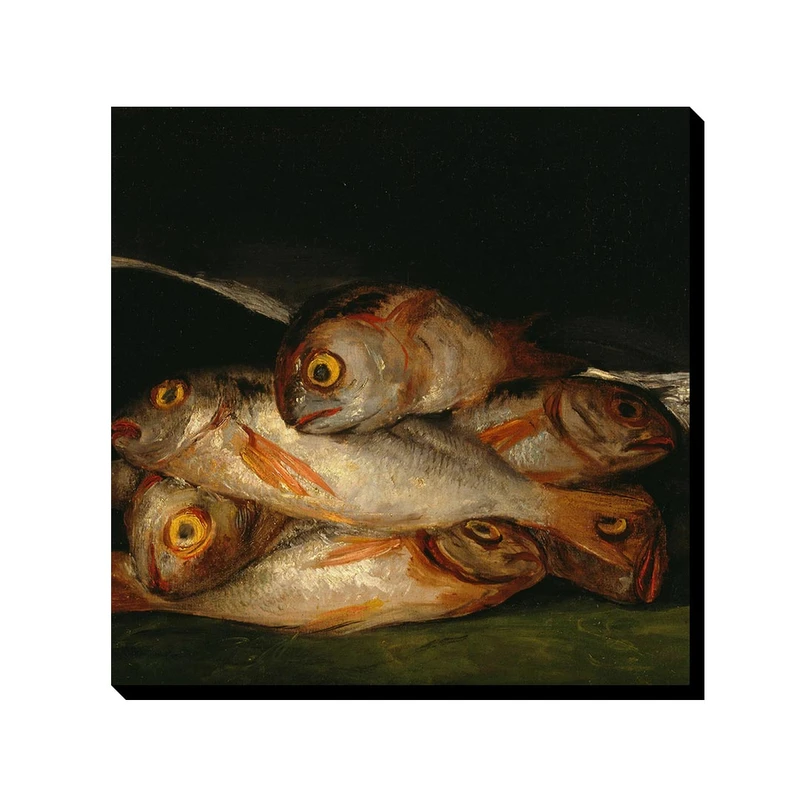 تابلو شاسی ترمه طراحان ایده مدل طبیعت بی جان، ماهی طلایی از گویا کد art0266