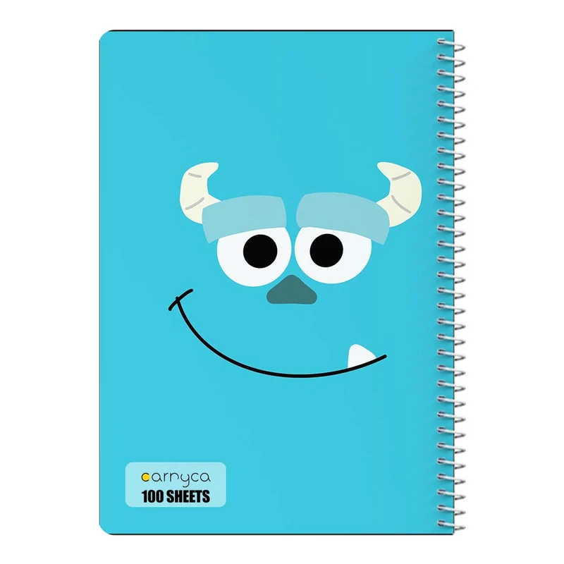 دفتر مشق 100 برگ سیمی کارنیکا طرح کارخانه هیولاها Monsters کد 38756