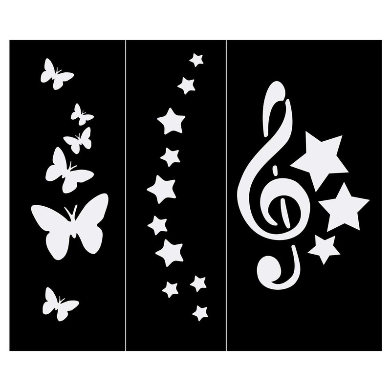 شابلون طراحی تتو موقت با حنا مدل NA068