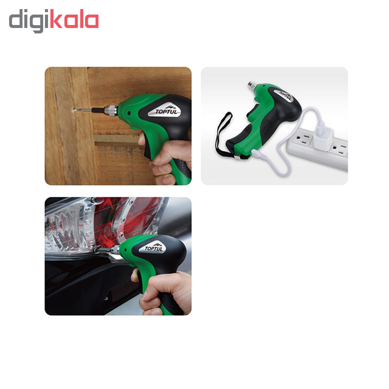 پیچ گوشتی شارژی تاپ تول مدل KPDB0805 پیچ گوشتی شارژی تاپ تول مدل KPDB0805