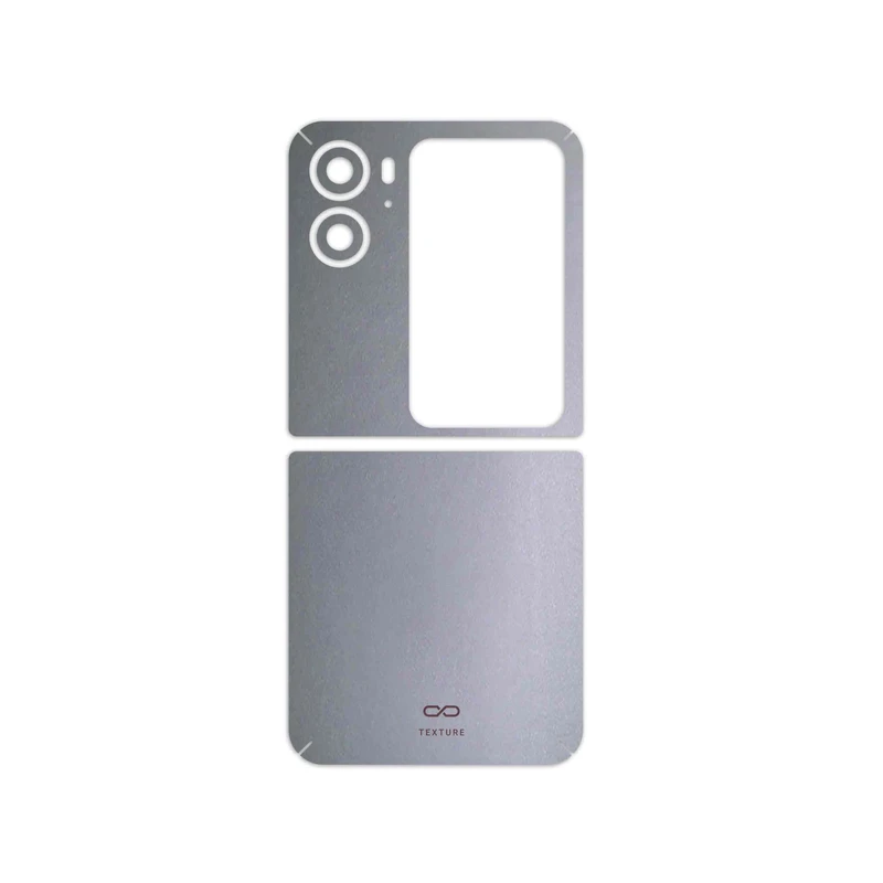 برچسب پوششی ماهوت مدل Matte-Silver مناسب برای گوشی موبایل اپو Find N2 Flip