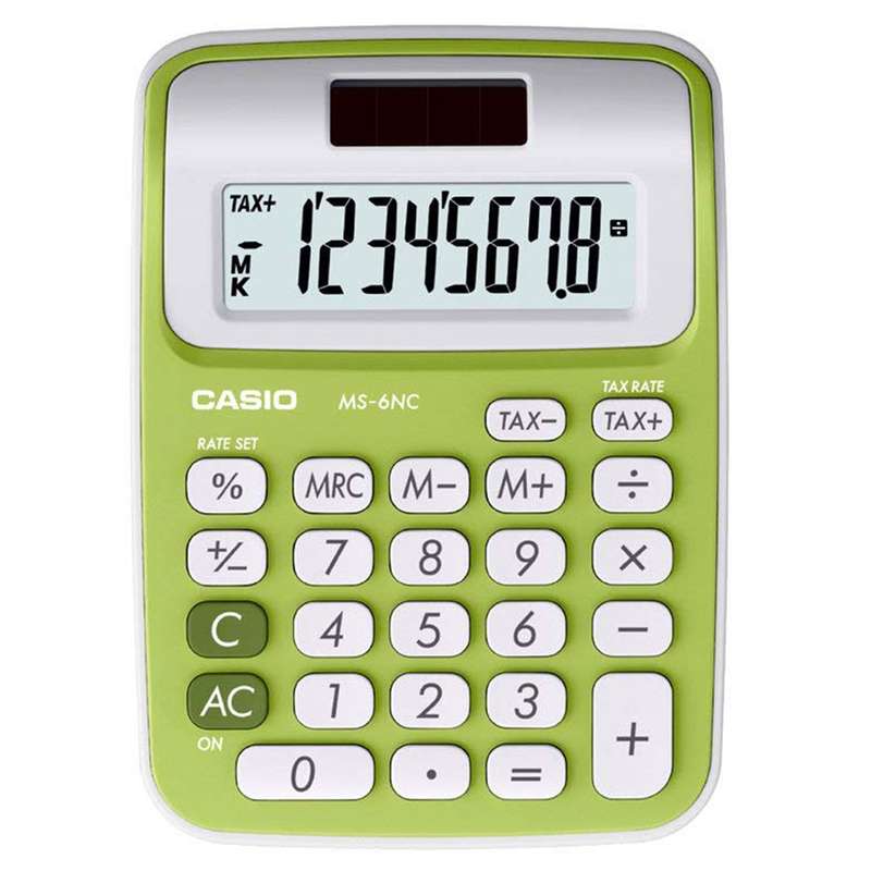 ماشین حساب کاسیو مدل MS-6NC-GN