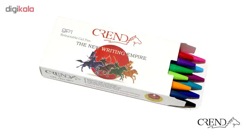 روان نویس کرند مدل GP1 قطر نوشتاری 0.5 بسته ۱۲ عددی رنگی