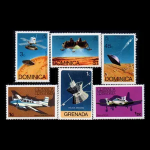 تمبر یادگاری مدل خارجی مجموعه 6 عددی 