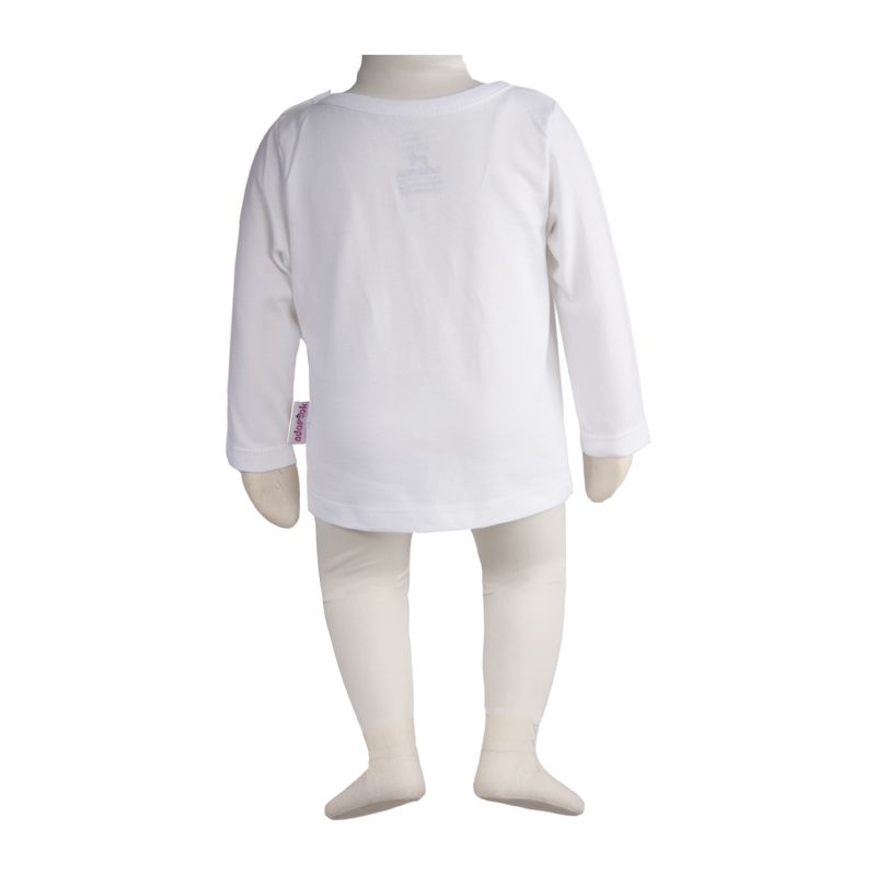 تی شرت آستین بلند نوزادی آدمک مدل 02 کد 147968رنگ سفید -  - 4