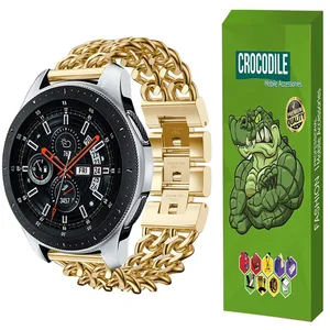 بند کروکودیل مدل Cb-Cartier مناسب برای ساعت هوشمند سامسونگ Galaxy Watch Active2