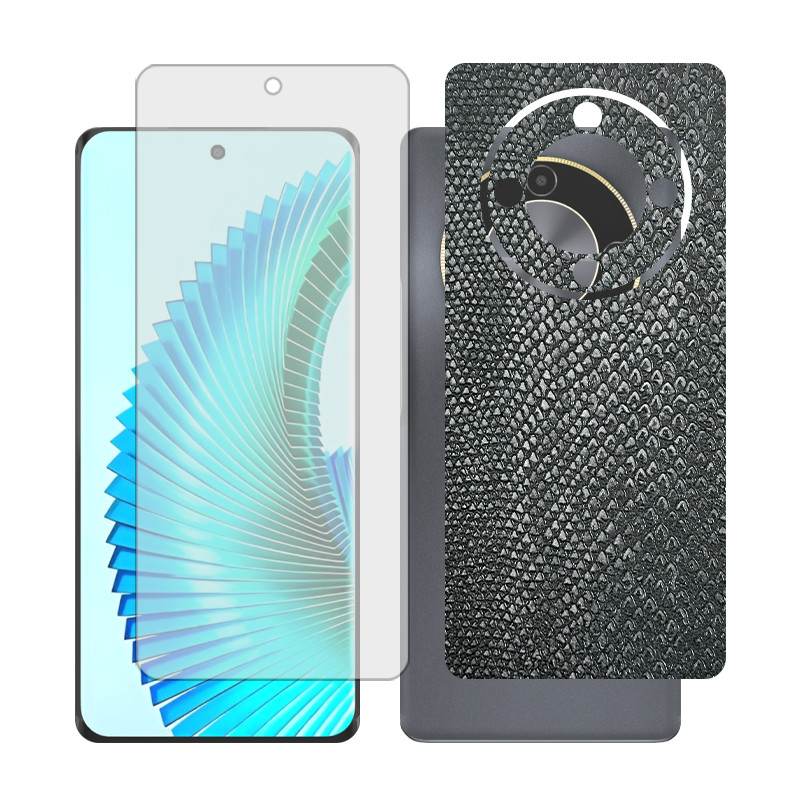 محافظ صفحه نمایش مات گلس مدل Together مناسب برای گوشی موبایل آنر X9b به همراه برچسب پوششی پشت گوشی