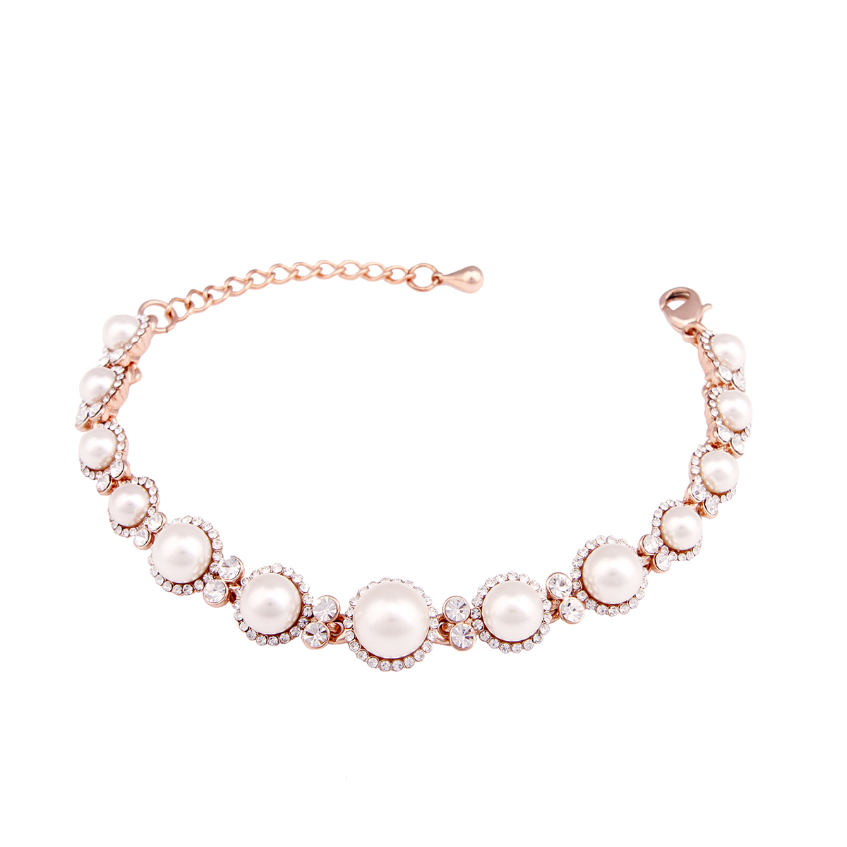 دستبند طرح مروارید کد B1109