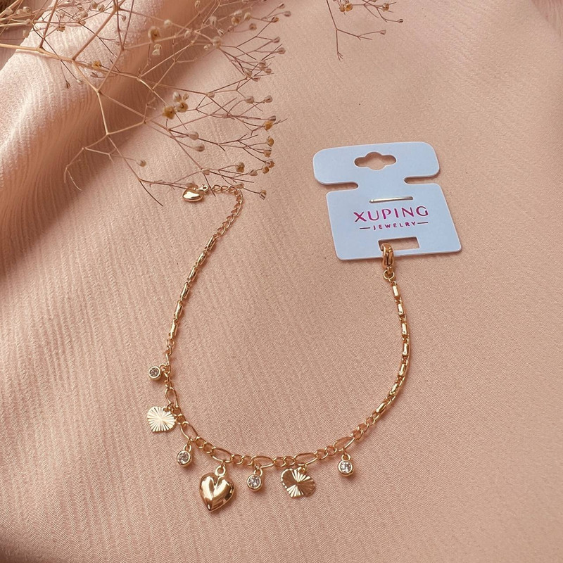 دستبند زنانه ژوپینگ مدل قلبی کد 3006