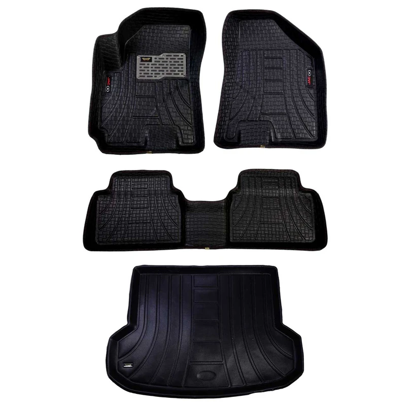 کفپوش سه بعدی خودرو مدل حصیری مناسب برای جک s5 به همراه کفپوش صندوق