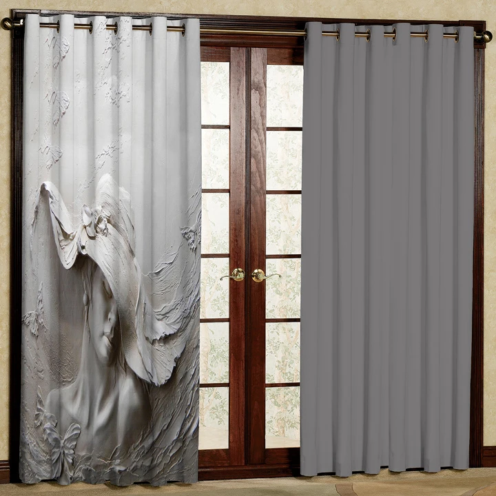 پرده پانچی کد 5158 سایز 280x140 سانتی متر 