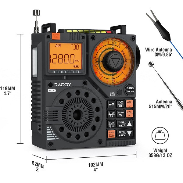 رادیو AIR/FM/VHF/SW رادی مدل RF320 