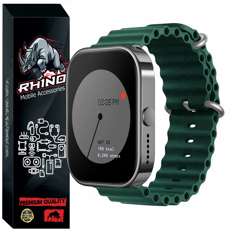 بند راینو مدل Ocean مناسب برای ساعت هوشمند ناتینگ CMF Watch Pro