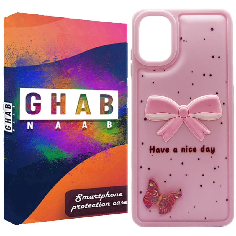 کاور قاب ناب مدل فانتزی دخترانه طرح پروانه مناسب برای گوشی موبایل سامسونگ Galaxy A06