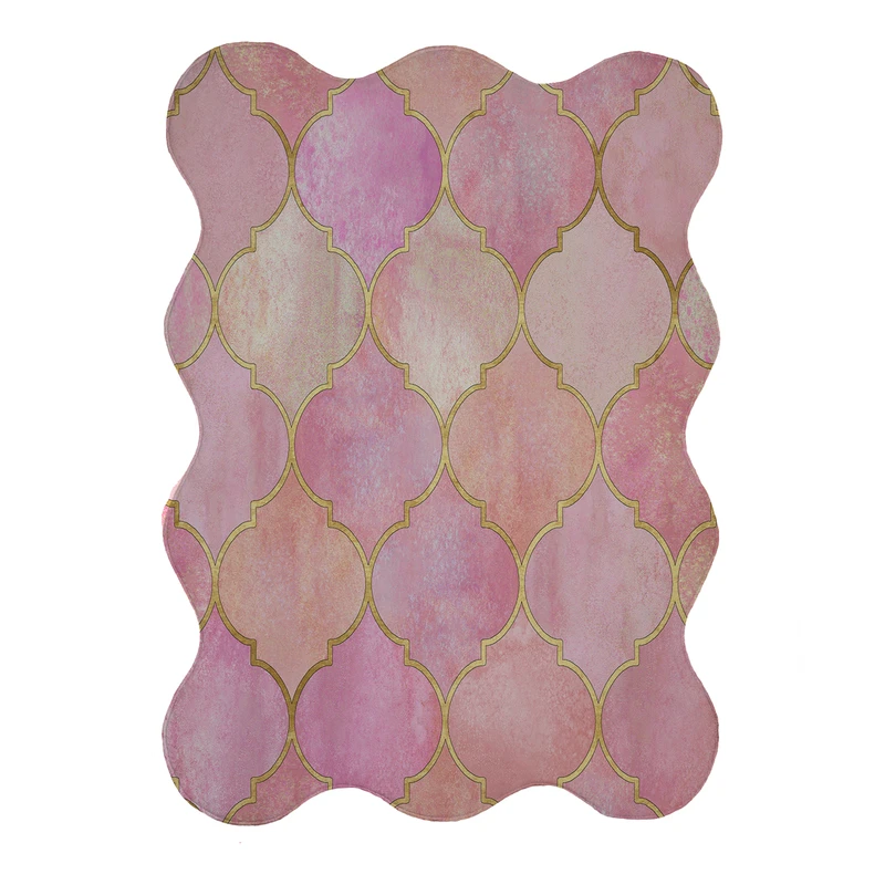 پادری مدل دالبر طرح کلاسیک کد 8616 سایز 80x110 سانتی متر