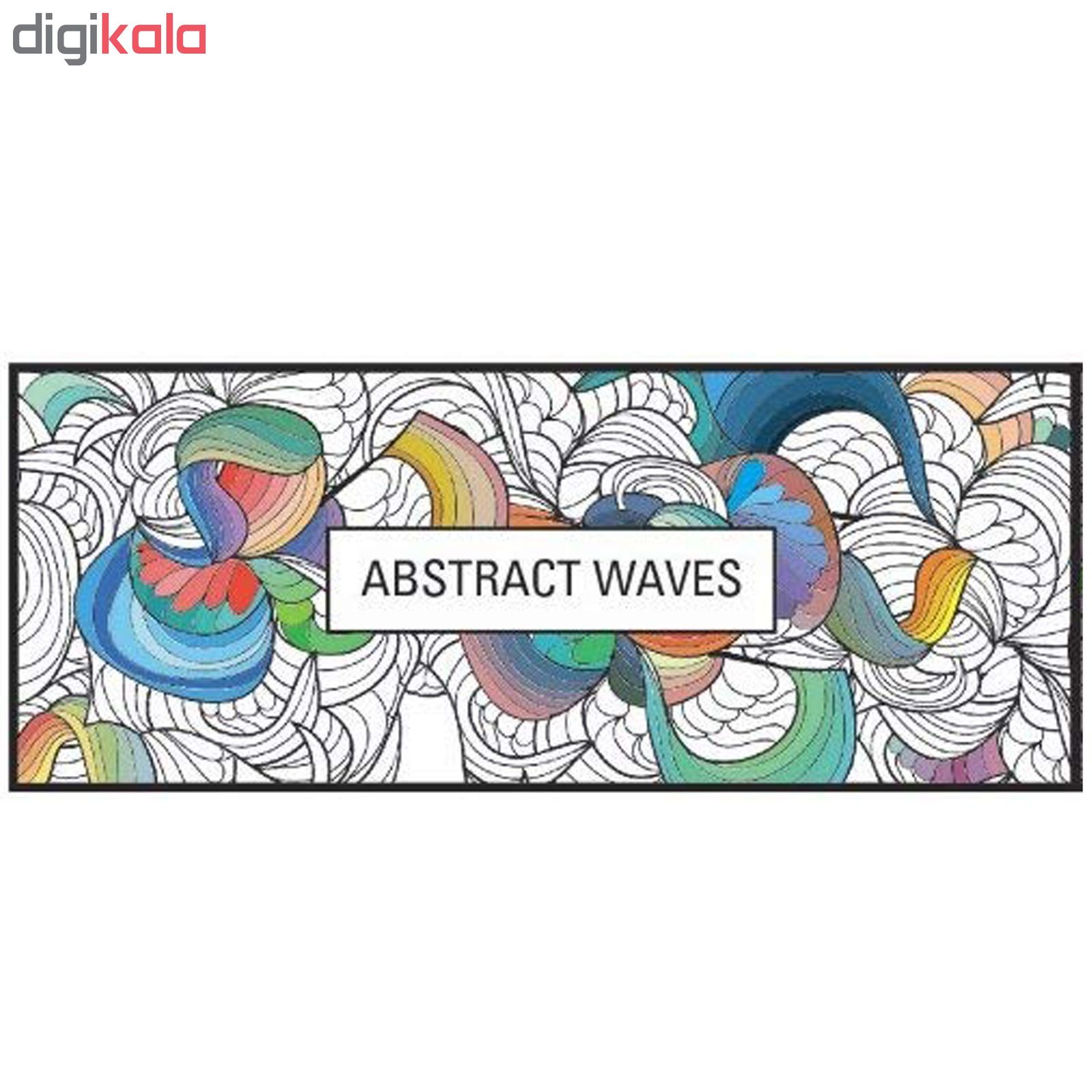 چسب کاغذی رنگ آمیزی کیکرلند مدل امواج درهم Abstract Waves