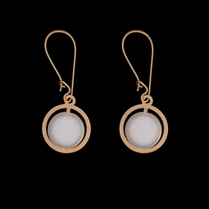 گوشواره آویز طلا 18 عیار زنانه ناریا مدل مروارید SH26-20