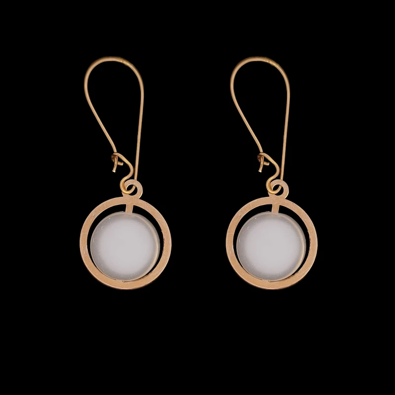 گوشواره آویز طلا 18 عیار زنانه ناریا مدل مروارید SH26-20