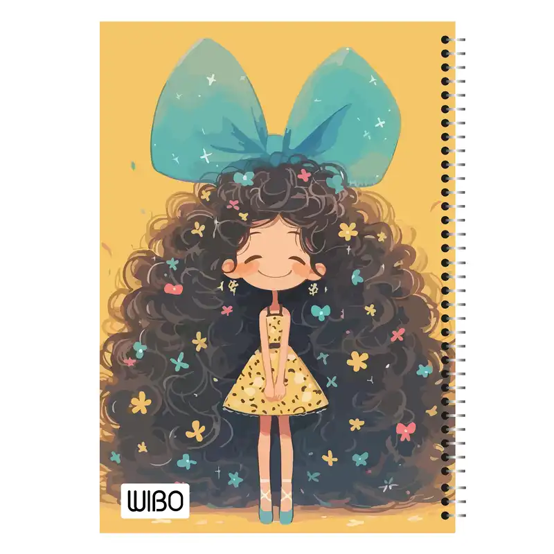 دفتر نقاشی 50 برگ ویبو مدل دخترانه بسته 6 عددی