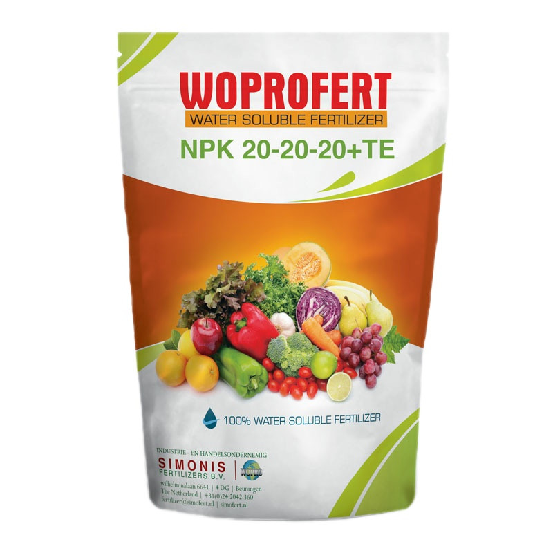 کود کامل وپروفرت مدل 20-20-20 NPK وزن 2 کیلوگرم