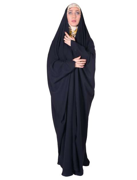 چادر جده عبایی حریرالاسود شهر حجاب مدل 8044