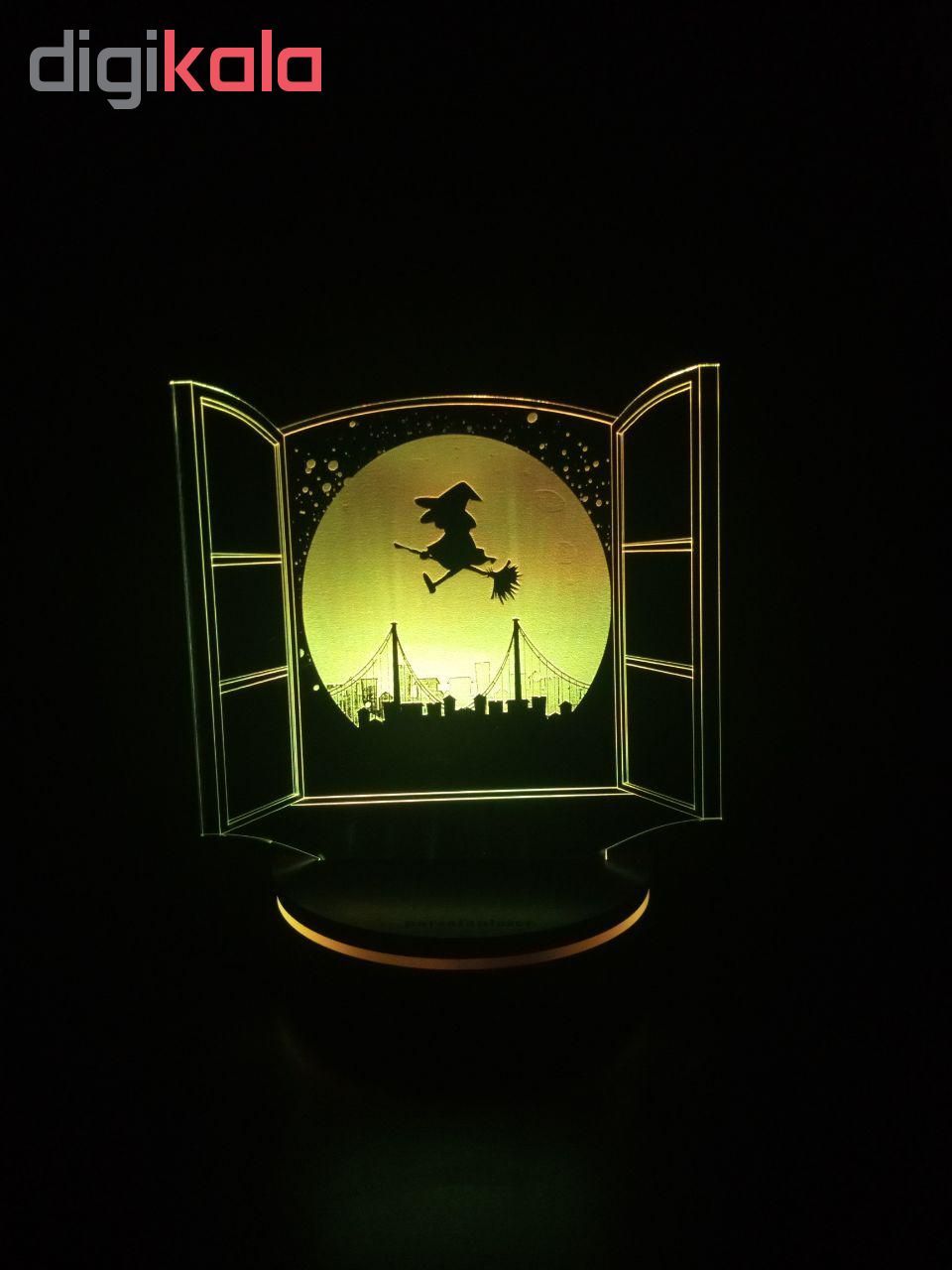 چراغ خواب پارسافن لیزر طرح هالووین 16 رنگ ریموت دار