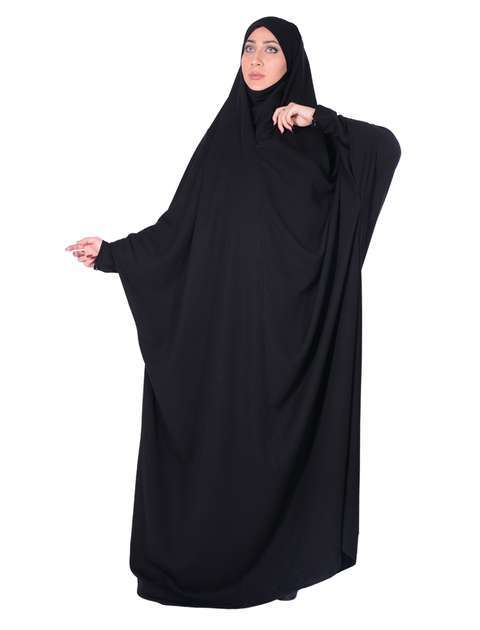 چادر حجاب جلابیب کرپ حریرالاسود شهر حجاب مدل 8070