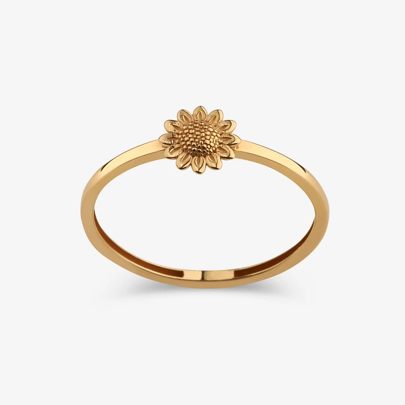 انگشتر طلا 18 عیار زنانه گلدم مدل خورشیدR347005 