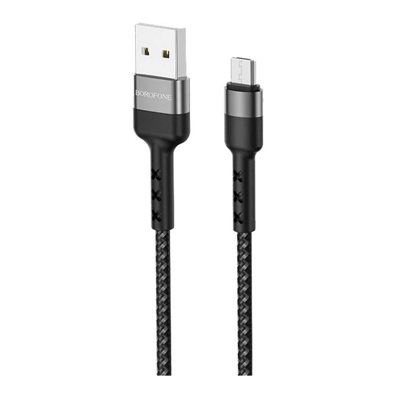 کابل تبدیل USB به microUSB  بروفون مدل BX34 طول 1 متر