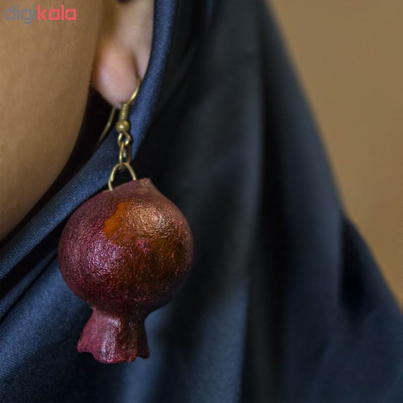 گوشواره طرح انار یلدا گوشواره طرح انار یلدا