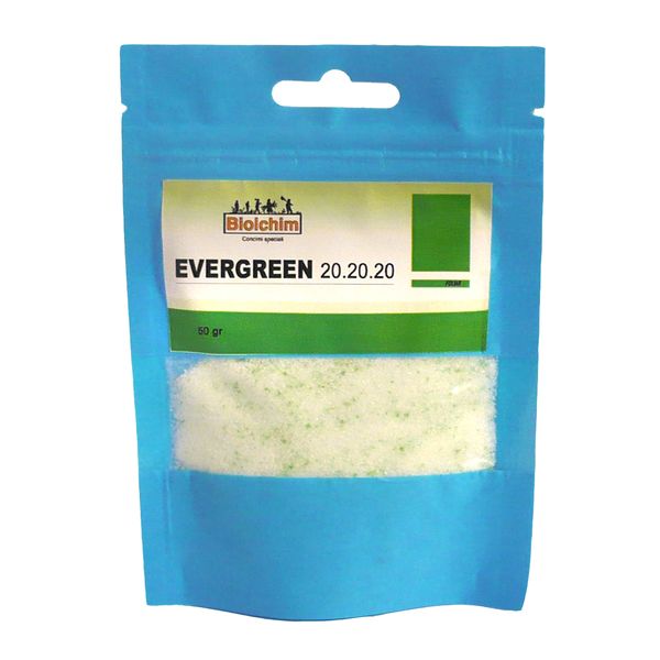 کود بیولکم مدل EVER GREEN 20.20.20 بسته 50 گرمی کود بیولکم مدل EVER GREEN 20.20.20 بسته 50 گرمی